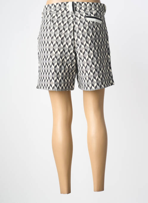 Short fermeture zippée sous rabat boutonné gris PAUL BRIAL femme