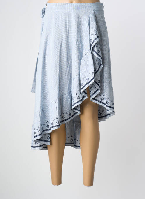 Jupe mi-longue bleu SUNCOO femme