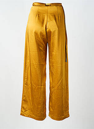 Pantalon droit taille normale taille normale jaune SUNCOO femme