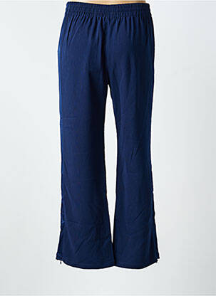 Pantalon droit taille élastique taille normale bleu FRANSA femme