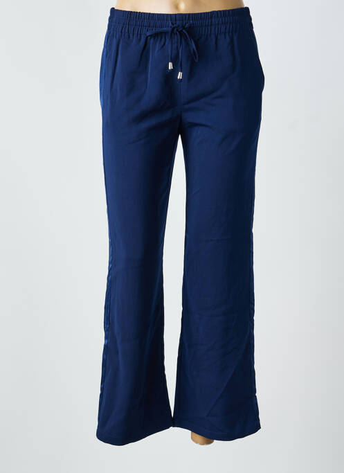 Pantalon droit bleu FRANSA femme