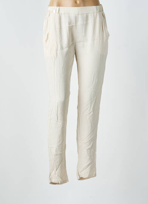 Pantalon slim beige SUNCOO femme
