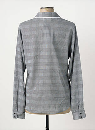 Chemisier coupe cintrée manches longues gris SCHOOL RAG femme