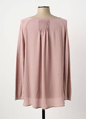 Pull coupe droite manches longues rose BETTY BARCLAY femme