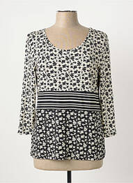 Top tissage jersey manches longues noir PAUL BRIAL femme