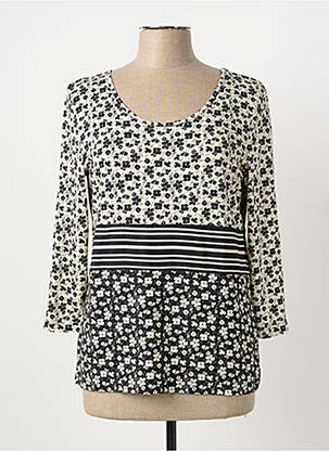 Top tissage jersey manches longues noir PAUL BRIAL femme