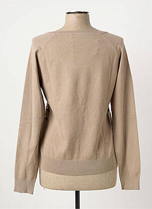 Pull stretch manches longues beige PAUL BRIAL femme