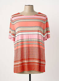 T-shirt stretch manches courtes orange BETTY BARCLAY femme