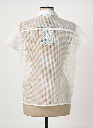 Chemisier coupe droite manches courtes blanc LOLA ESPELETA femme