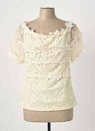 Top manches courtes manches courtes beige PAUL BRIAL femme