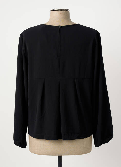 Top coupe cintrée manches longues noir POUSSIERE D'ETOLE femme