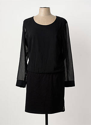Robe courte manches longues manches longues noir LOLA ESPELETA femme