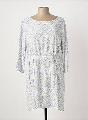 Robe courte manches longues manches longues blanc SCHOOL RAG femme