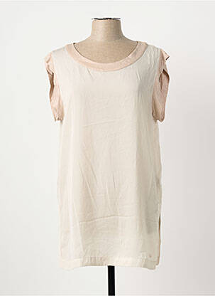 Tunique sans manche col rond beige LIU JO femme