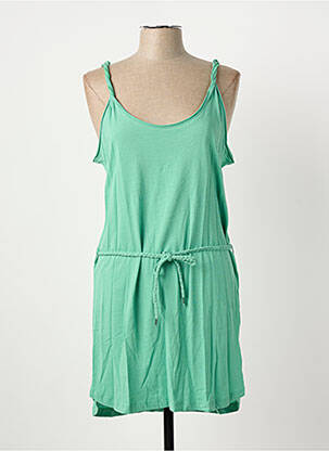 Robe courte sans manche sans manche vert SCHOOL RAG femme