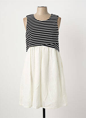 Robe mi-longue coupe évasée sans manche noir SUNCOO femme