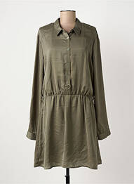 Robe mi-longue manches longues manches longues vert SILVIAN HEACH femme