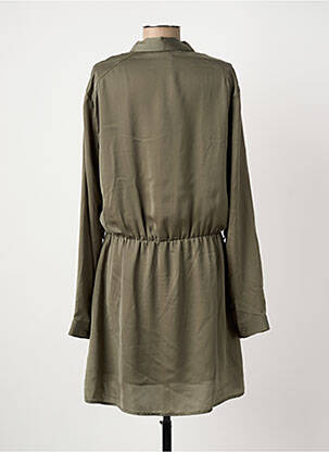 Robe mi-longue manches longues manches longues vert SILVIAN HEACH femme