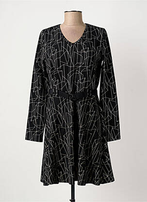 Robe courte manches longues manches longues noir LES FILLES DE NEAUX femme