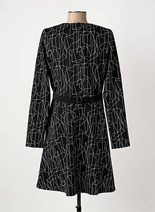 Robe courte manches longues manches longues noir LES FILLES DE NEAUX femme