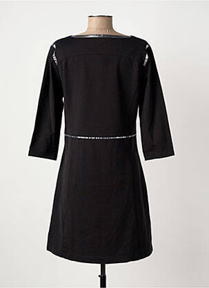 Robe courte manches 3/4 manches 3/4 noir LOLA ESPELETA femme