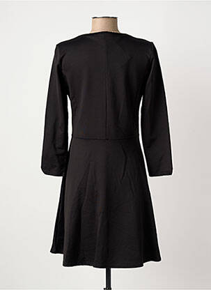 Robe mi-longue manches longues manches longues noir LES FILLES DE NEAUX femme