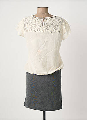 Robe mi-longue manches courtes manches courtes gris LOLA ESPELETA femme