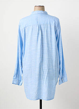Chemisier imprimé fantaisie manches longues bleu SOULMATE femme