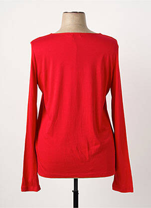 Top coupe cintrée manches longues rouge PAUL BRIAL femme