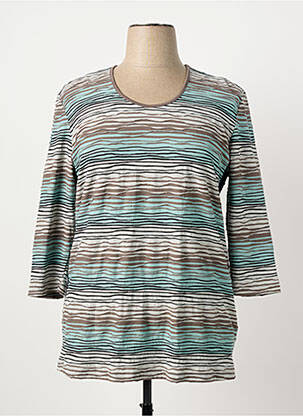 Top imprimé fantaisie manches longues bleu BETTY BARCLAY femme