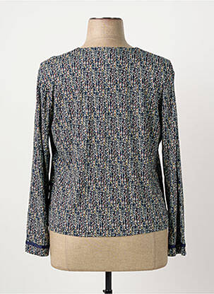 Gilet manches longues fermeture boutonnée sur le devant bleu POUSSIERE D'ETOLE femme