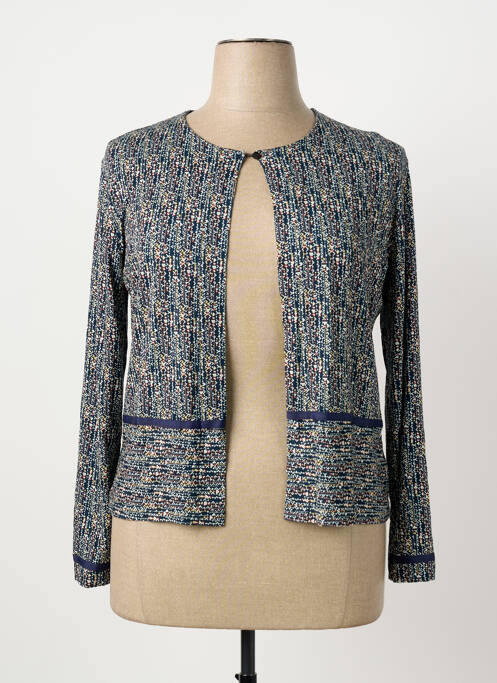 Gilet manches longues bleu POUSSIERE D'ETOLE femme