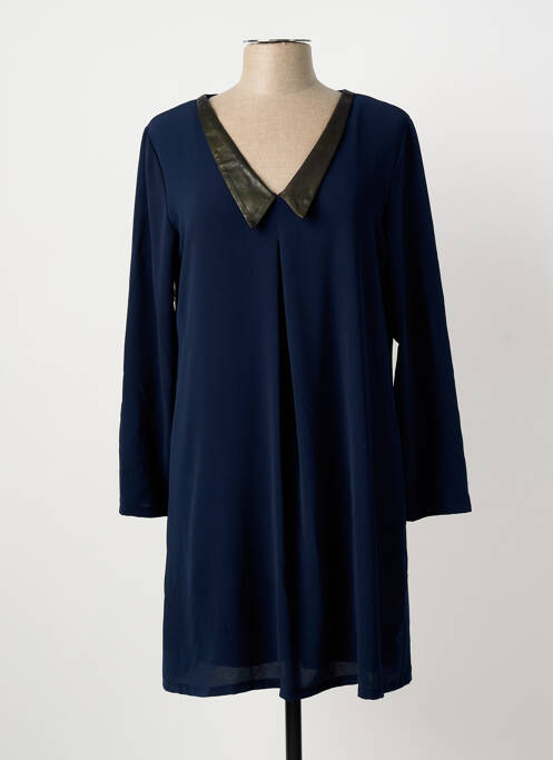 Robe courte bleu POUSSIERE D'ETOLE femme