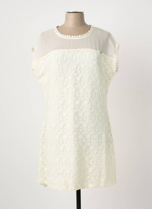 Robe mi-longue blanc KOCCA femme