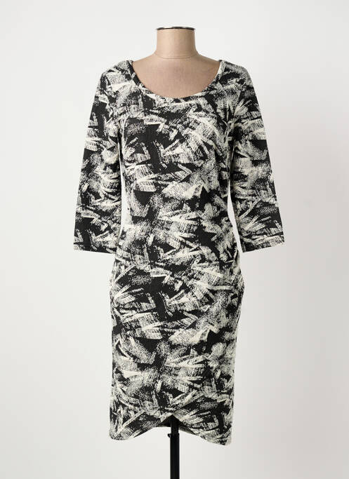Robe mi-longue noir FRANSA femme