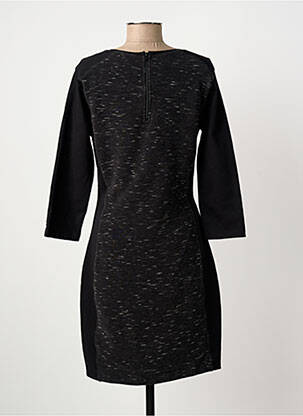 Robe mi-longue manches longues manches longues noir TOMMY HILFIGER femme