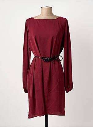 Robe mi-longue manches longues manches longues violet KOCCA femme