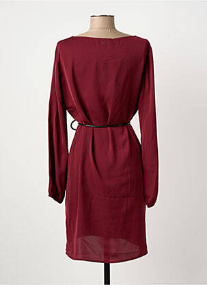 Robe mi-longue manches longues manches longues violet KOCCA femme