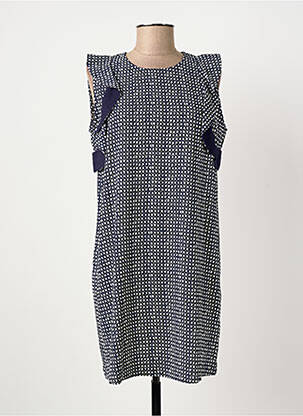 Robe courte sans manche sans manche bleu SUNCOO femme