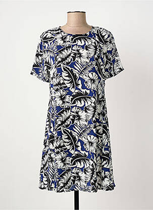 Robe courte manches courtes manches courtes bleu SUNCOO femme