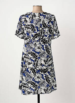 Robe courte manches courtes manches courtes bleu SUNCOO femme