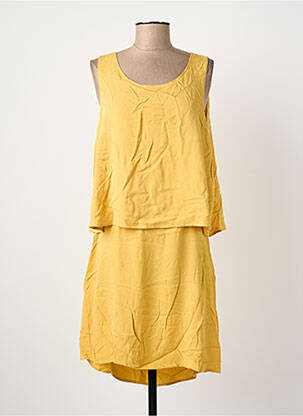 Robe mi-longue sans manche sans manche jaune LOLA ESPELETA femme