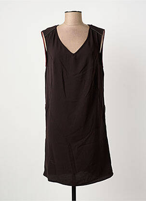 Robe courte sans manche sans manche marron LOLA ESPELETA femme