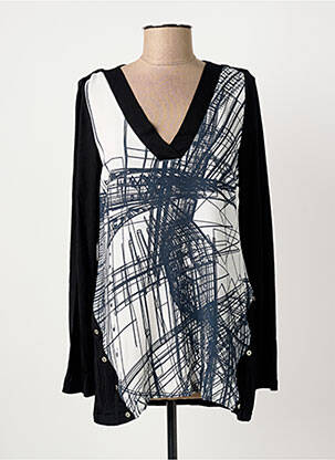 Tunique manches longues noir LES FILLES DE NEAUX femme