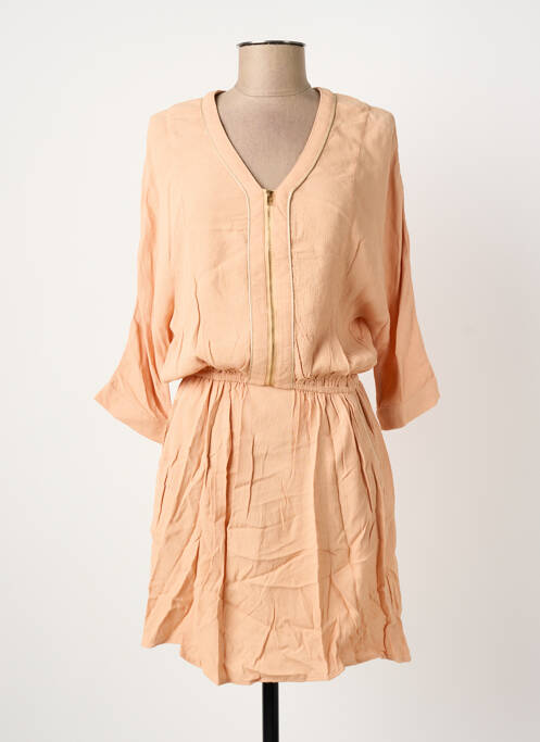 Robe mi-longue orange SUNCOO femme