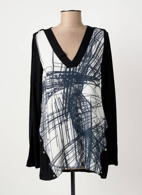 Tunique manches longues noir LES FILLES DE NEAUX femme