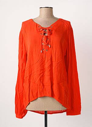 Blouse manches longues manches longues orange LOLA ESPELETA femme