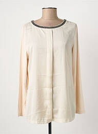Top stretch manches longues beige BETTY BARCLAY femme
