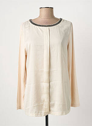 Top stretch manches longues beige BETTY BARCLAY femme