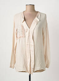 Blouse manches longues manches longues rose POUSSIERE D'ETOLE femme